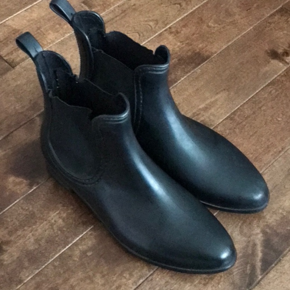 Jeffrey Campbell Havana Rain Boots- Black- Size 10